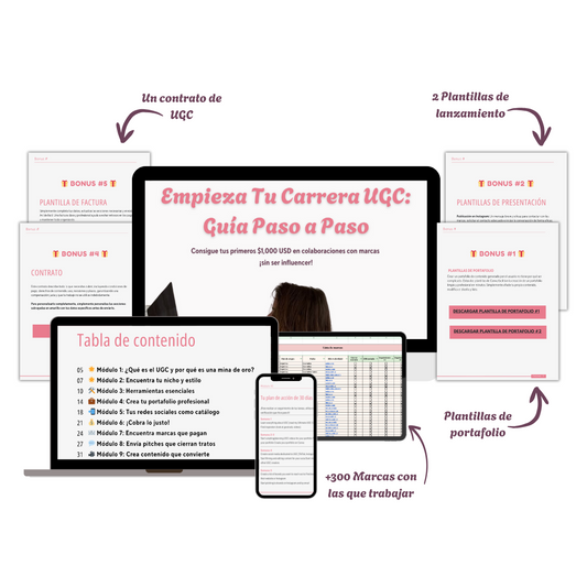 Guía Paso a Paso para Convertirte en Creadora UGC